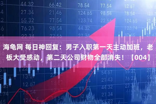 海龟网 每日神回复：男子入职第一天主动加班，老板大受感动，第二天公司财物全部消失！【004】