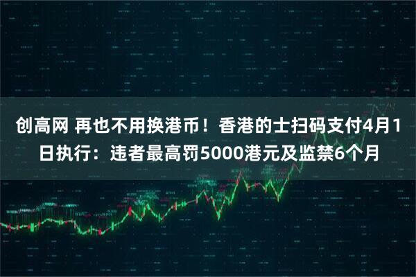 创高网 再也不用换港币！香港的士扫码支付4月1日执行：违者最高罚5000港元及监禁6个月