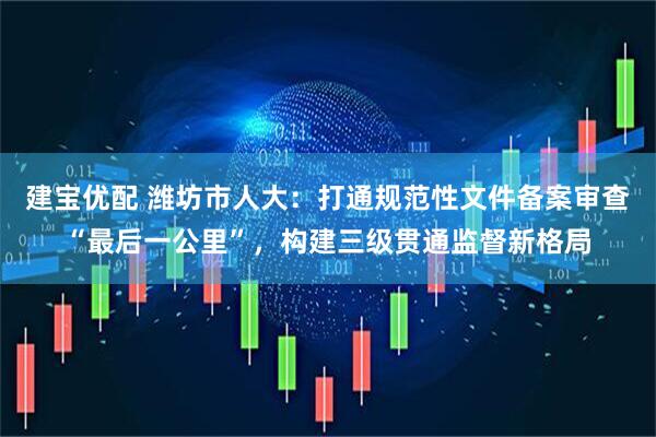 建宝优配 潍坊市人大：打通规范性文件备案审查“最后一公里”，构建三级贯通监督新格局