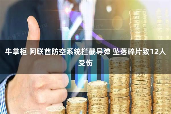 牛掌柜 阿联酋防空系统拦截导弹 坠落碎片致12人受伤