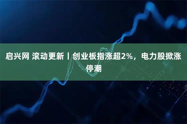 启兴网 滚动更新丨创业板指涨超2%，电力股掀涨停潮