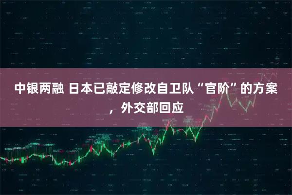 中银两融 日本已敲定修改自卫队“官阶”的方案,外交部回应