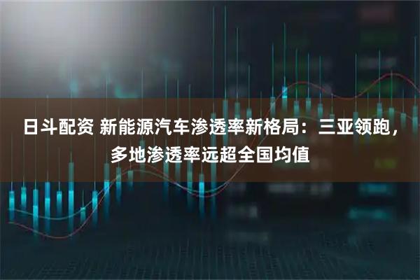 日斗配资 新能源汽车渗透率新格局：三亚领跑，多地渗透率远超全国均值