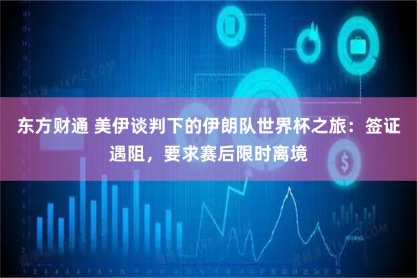 东方财通 美伊谈判下的伊朗队世界杯之旅:签证遇阻,要求赛后限时离境